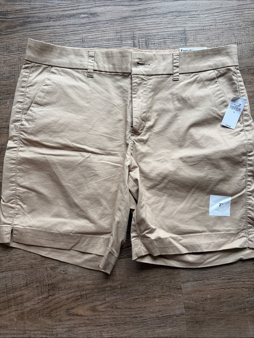 Old Navy Women's Flat-Front Shorts in Tan